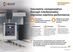 Volumetric compensation through interferometry improves machine performance